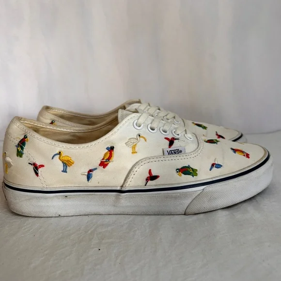 Vans - White with Bird Embroidery - Picture 3 of 8